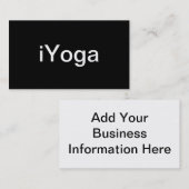 Carte de visite de yoga (Devant / Derrière)