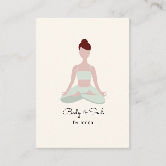 Carte de visite de yoga (Devant)