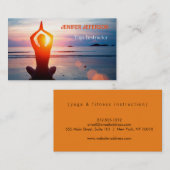 Carte de visite de yoga (Devant / Derrière)