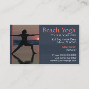 Carte de visite de yoga