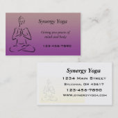 Carte de visite de yoga (Devant / Derrière)