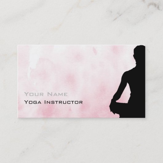 Carte de visite de yoga (Devant)