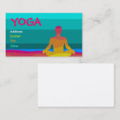 Carte de visite de yoga - customisé (Devant / Derrière)