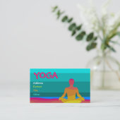 Carte de visite de yoga - customisé (Debout devant)