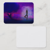 Carte de visite de yoga de méditation (Devant / Derrière)