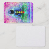 Carte de visite de yoga de méditation (Devant / Derrière)