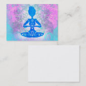 Carte de visite de yoga de méditation (Devant / Derrière)