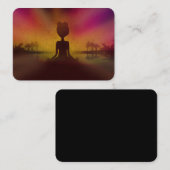 Carte de visite de yoga de méditation (Devant / Derrière)