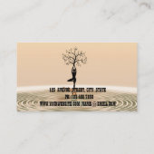 Carte de visite de yoga moderne et élégant (Dos)