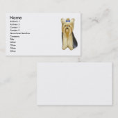 Carte de visite de Yorkshire Terrier (Devant / Derrière)