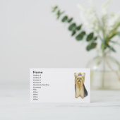 Carte de visite de Yorkshire Terrier (Debout devant)
