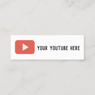 carte de visite de youtube