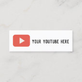 carte de visite de youtube (Devant)