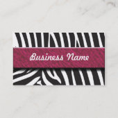 Carte de visite de Zabra (Dos)