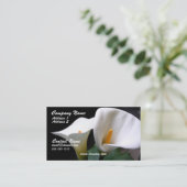 Carte de visite de zantedeschia (Debout devant)