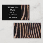 Carte de visite de ZÈBRE (Devant / Derrière)