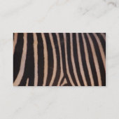 Carte de visite de ZÈBRE (Dos)