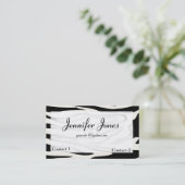 Carte de visite de zèbre (Debout devant)