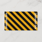 Carte de visite de zone de construction (Dos)