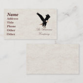 Carte de visite d'Eagle chauve (Devant / Derrière)