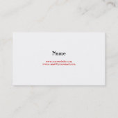 Carte de visite d'Eagle de chasse (Dos)