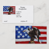 Carte de visite d'Eagle de liberté (Devant / Derrière)