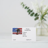 Carte de visite d'Eagle de liberté (Debout devant)