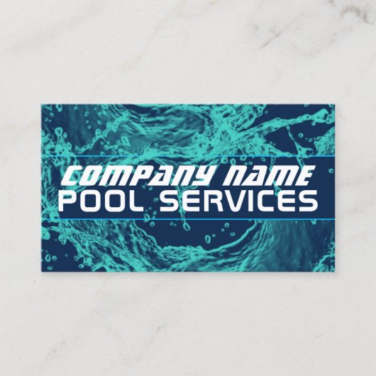 Carte de visite d'eau (Devant)