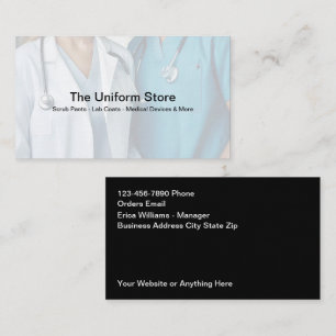 Carte De Visite Débarras de tenue de travail médicale