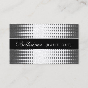Carte de visite d'ébène Dots de demi-teintes