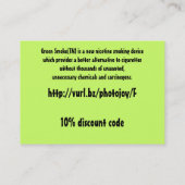 Carte de visite d'Ebiz (Dos)