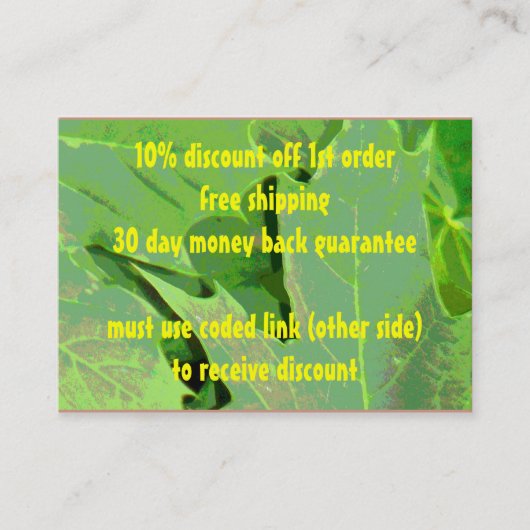 Carte de visite d'Ebiz (Devant)