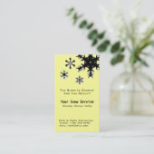 Carte De Visite Déblaiement de neige, labourage de neige (Debout devant)