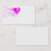 carte de visite débordant de coeur (Devant / Derrière)