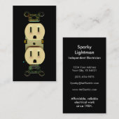 Carte De Visite Débouchés électriques de compagnie d'électricité (Devant / Derrière)