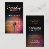 Carte De Visite Debout comédien (Devant / Derrière)