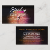 Carte De Visite Debout comédien (Devant / Derrière)