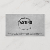 Carte De Visite Décapsuleur | Tige à vin (Dos)