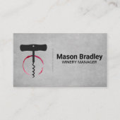 Carte De Visite Décapsuleur | Tige à vin (Devant)