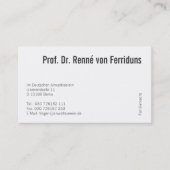 Carte de visite décent alu (Devant)