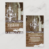 Carte De Visite Déchets de CHROMATOGRAPHIE GAZEUSE pour priser le (Devant / Derrière)