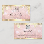 Carte De Visite Déchets de logo pour maquillage professionnel Esth (Devant / Derrière)