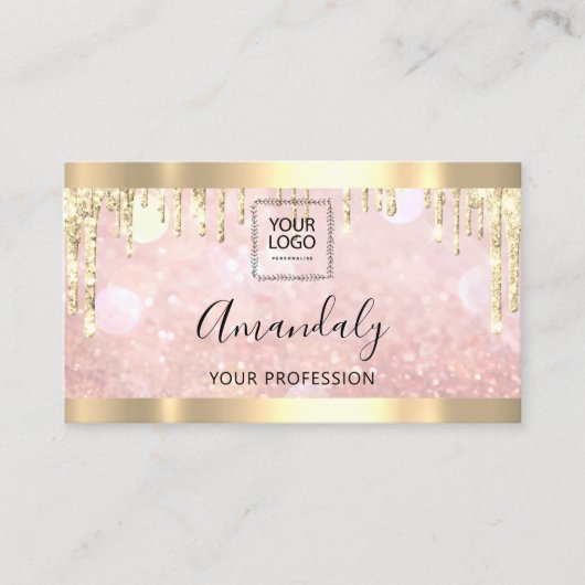 Carte De Visite Déchets de logo pour maquillage professionnel Esth (Devant)