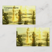 Carte de visite d'échiquier (Devant / Derrière)