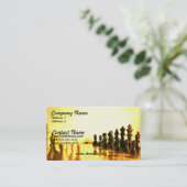 Carte de visite d'échiquier (Debout devant)