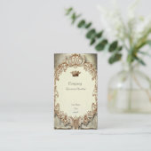 Carte de visite déchiré en lambeaux chic minable (Debout devant)