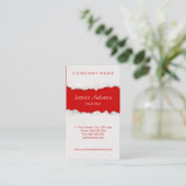 Carte de visite déchiré par papier déchiré (Debout devant)