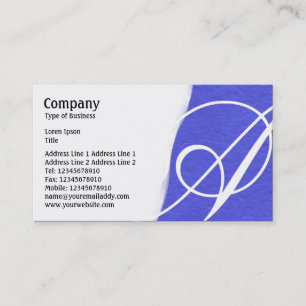 Carte De Visite Déchiré - Texture de papier brut bleu