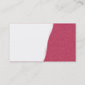 Carte De Visite Déchiré - Texture Rouge Embossée (Dos)