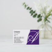 Carte De Visite Déchiré - Violet (Debout devant)